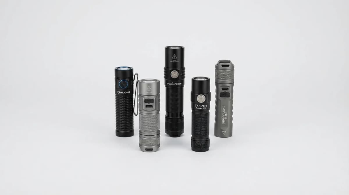 Best Rechargeable EDC Flashlight with USB-C