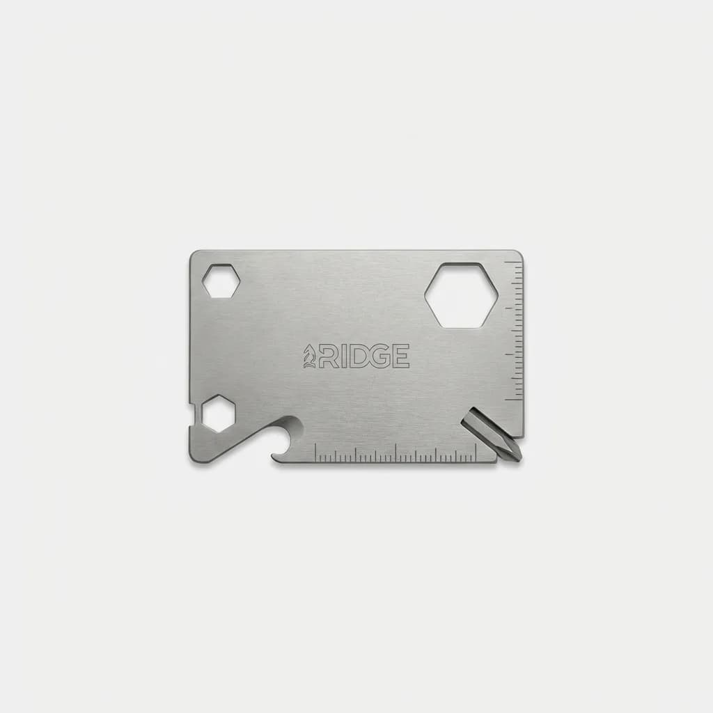 Ridge Titanium Wallet Card Tool