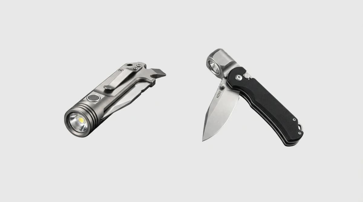Tacray MT1 vs Oknife LK: Knife Flashlight EDC