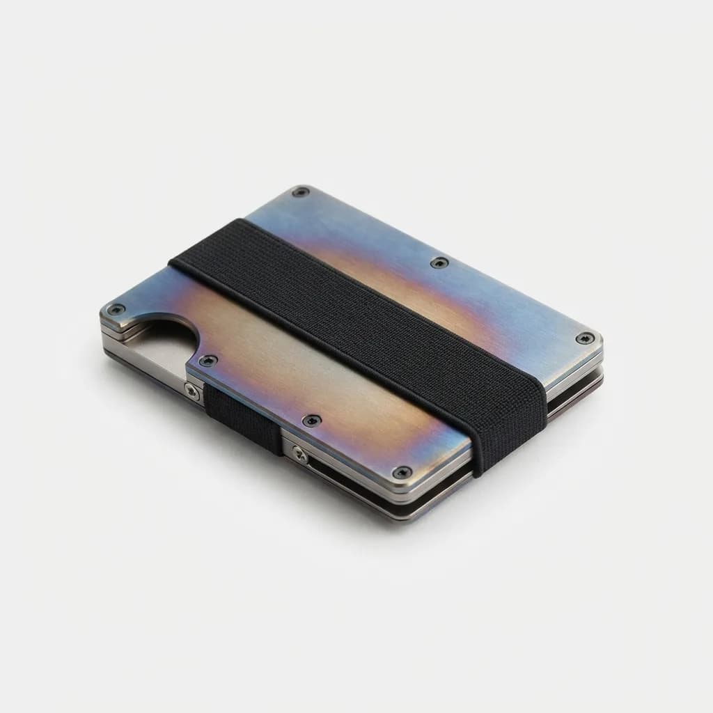 Ridge Wallet Burnt Titanium