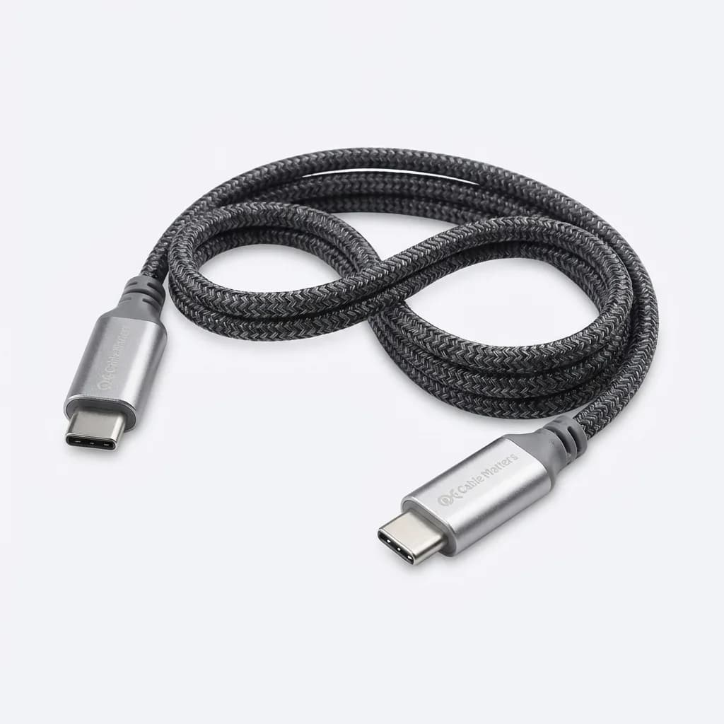 Cable Matters 60W Braided USB-C Cable (6in)