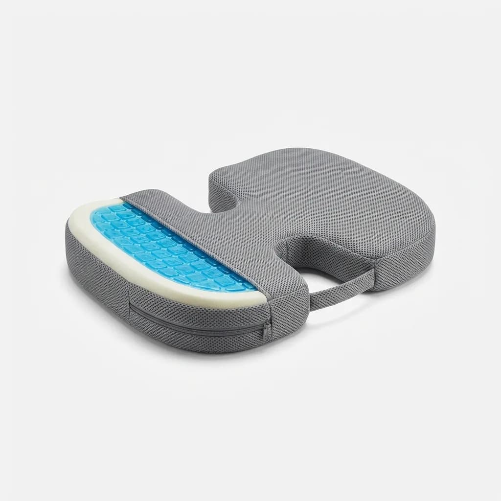 TravelMate Gel-Enhanced Medium-Firm Memory Foam Seat Cushion