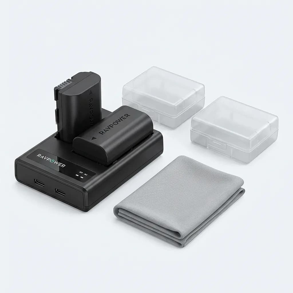 RAVPower LP-E6NH 2-Pack with Charger