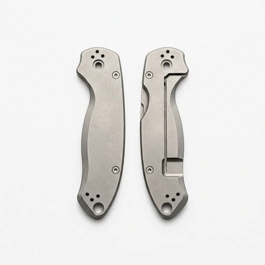 Flytanium Titanium Scales for Spyderco Para 3