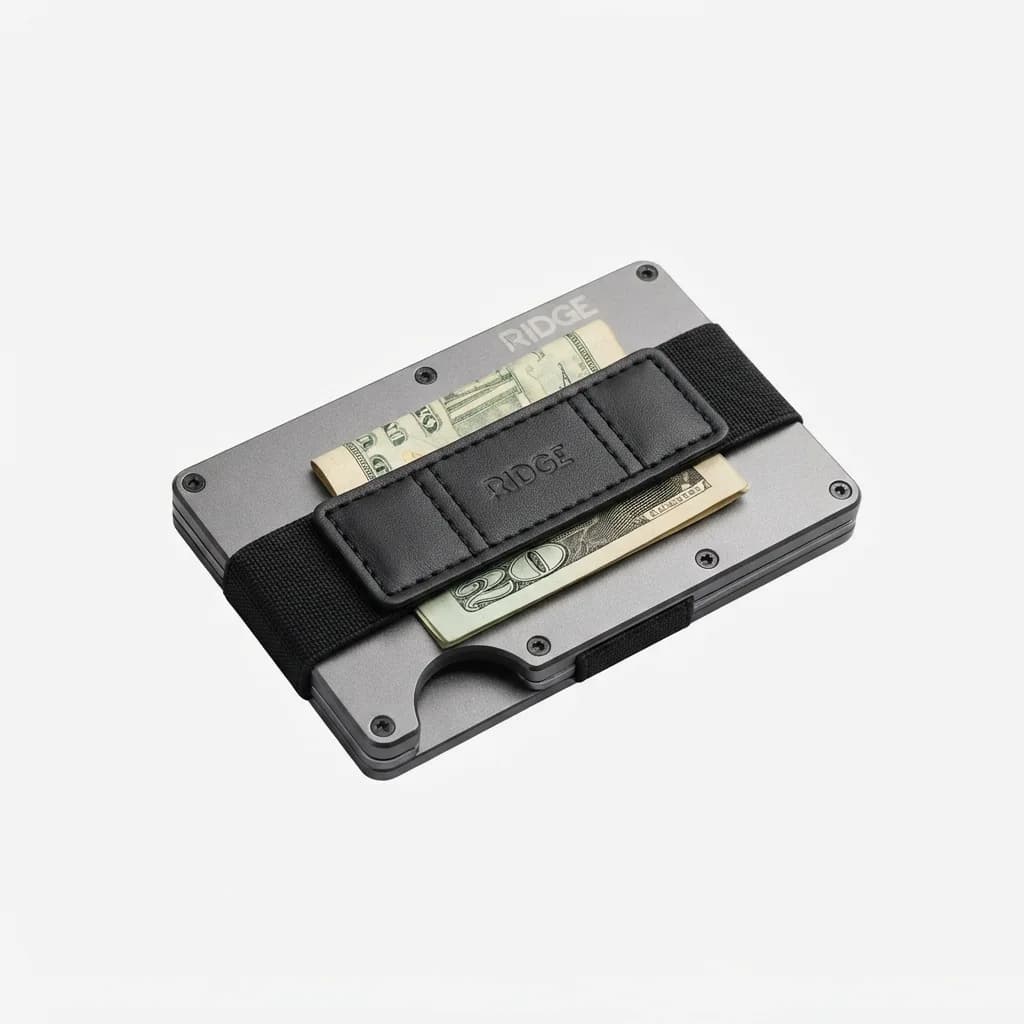 The Ridge Wallet (Aluminum, Gunmetal)