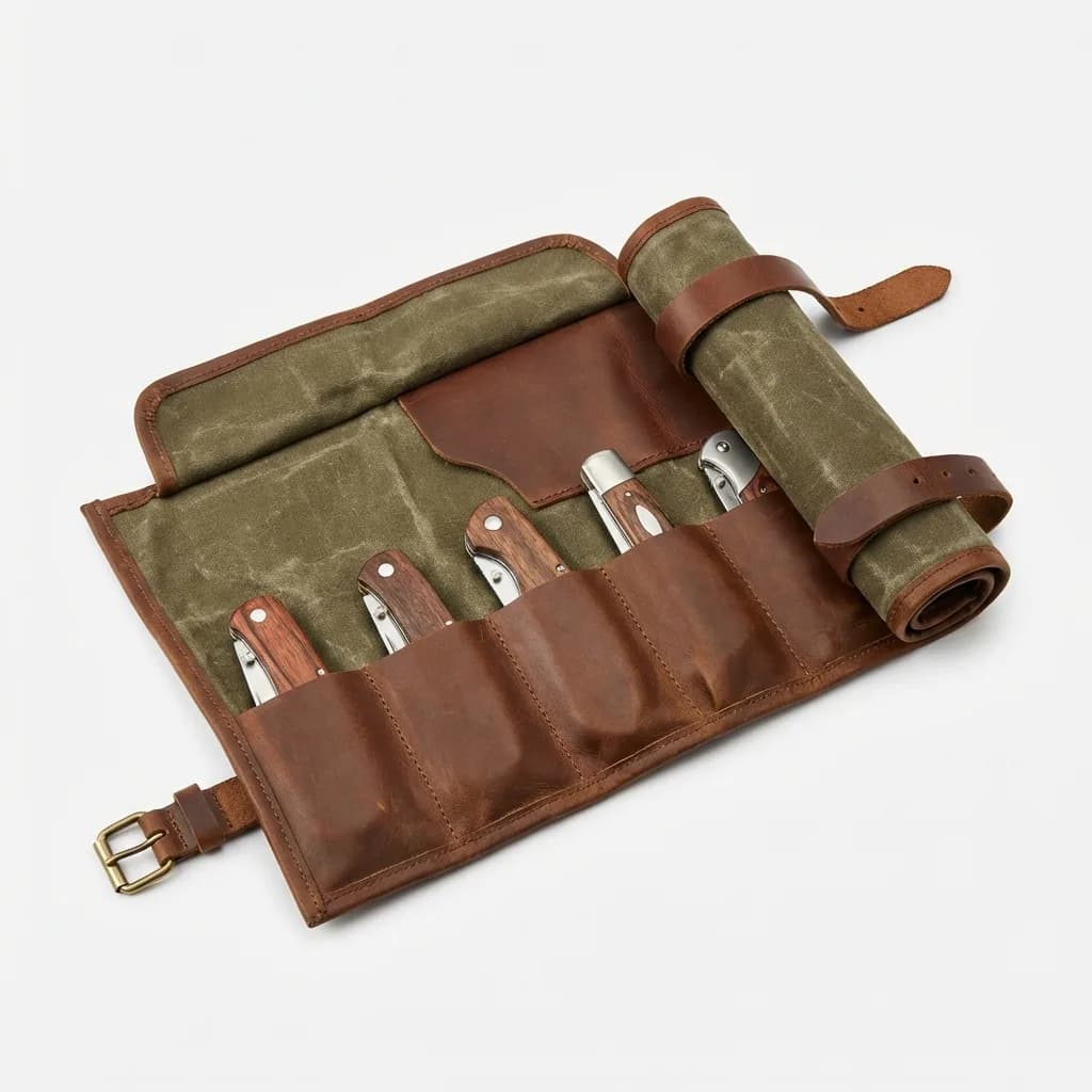 Leather Knife Roll