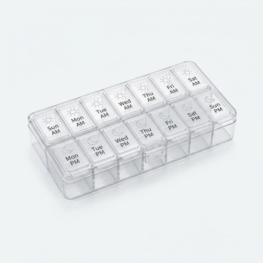 PuTwo Pill Organizer 2 Times a Day
